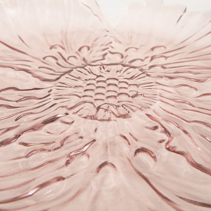 Serving platter SAKURO Flower-Shaped Glass Serving Platter 36cm