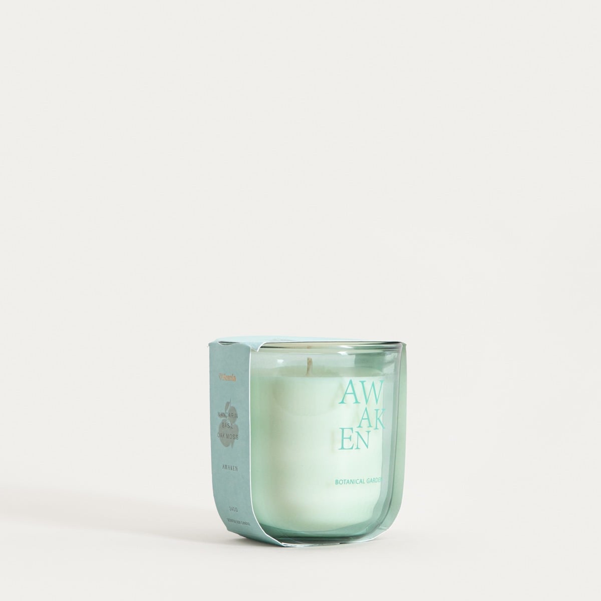ZEN RITUAL Awaken Soy Candle 240g - Fresh Herbal Aroma