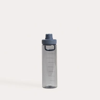 Bottle bottle LUNARE Navy Blue Water Bottle with Measuring Cup 0.7L