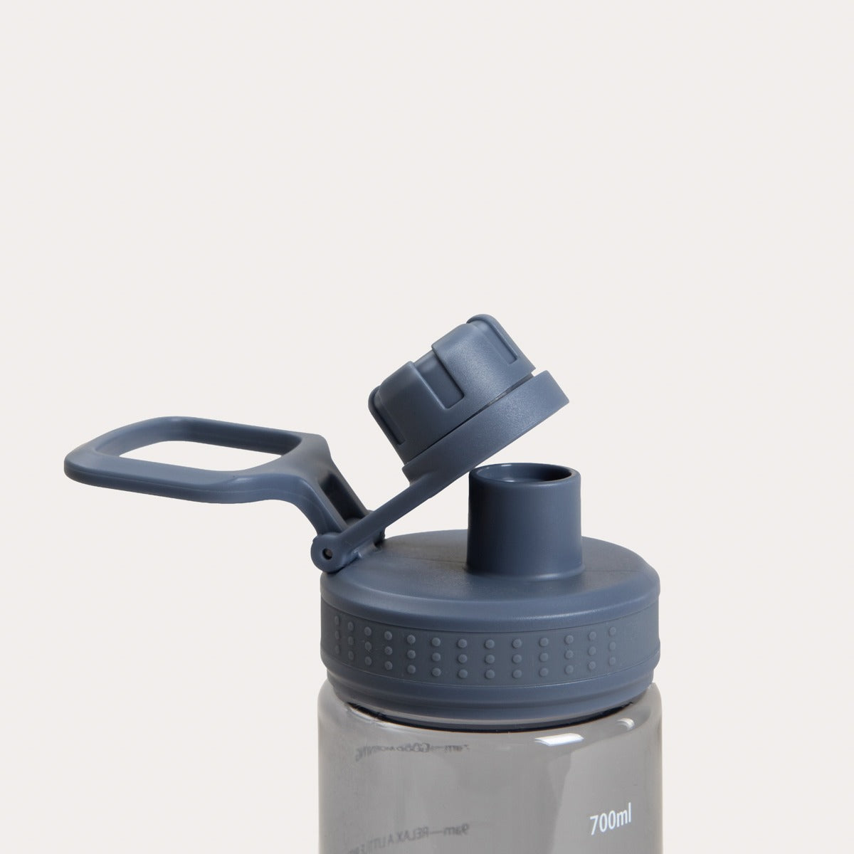 Bottle bottle LUNARE Navy Blue Water Bottle with Measuring Cup 0.7L