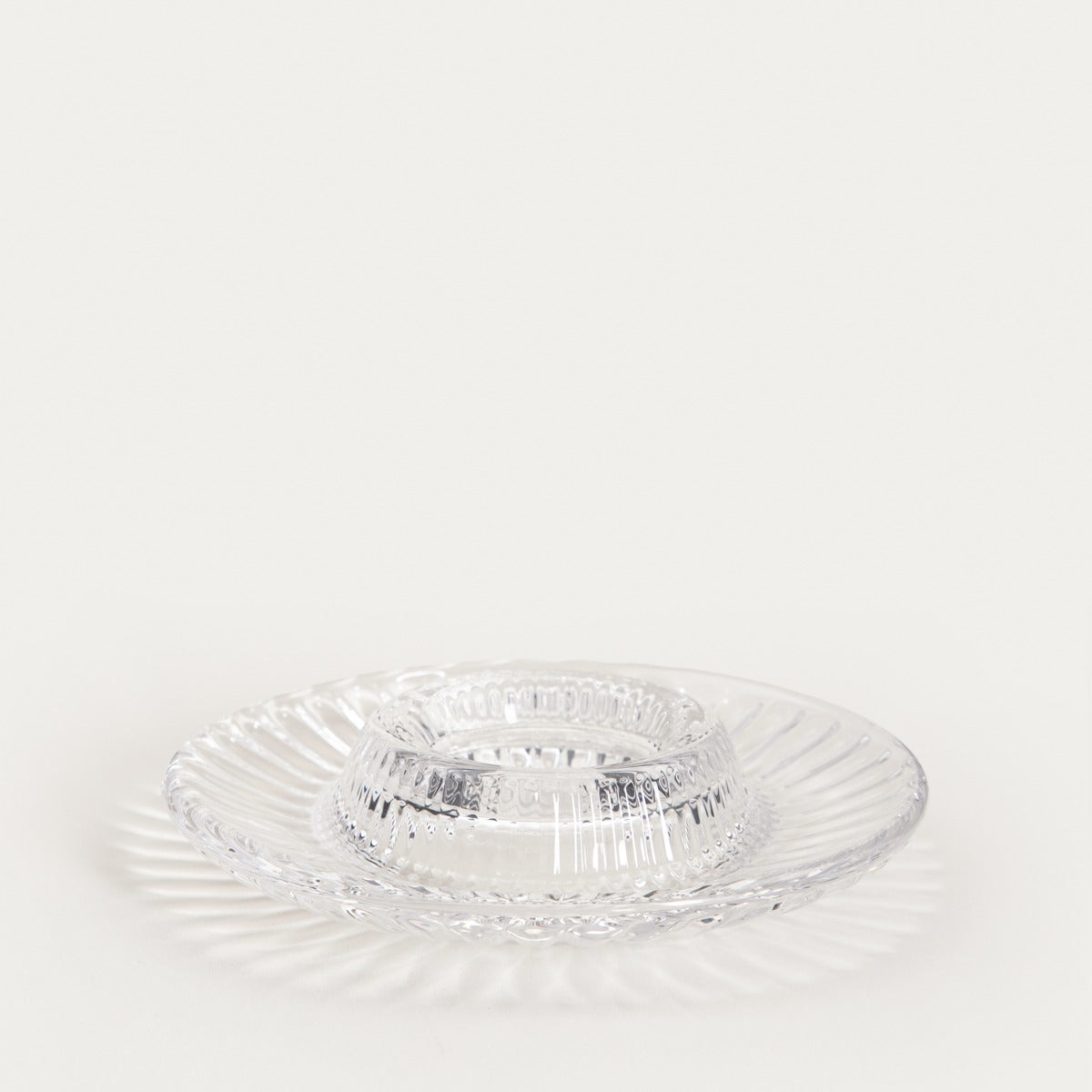 SEGGY Glass Egg Tray Set for Serving Eggs - 2 Pieces