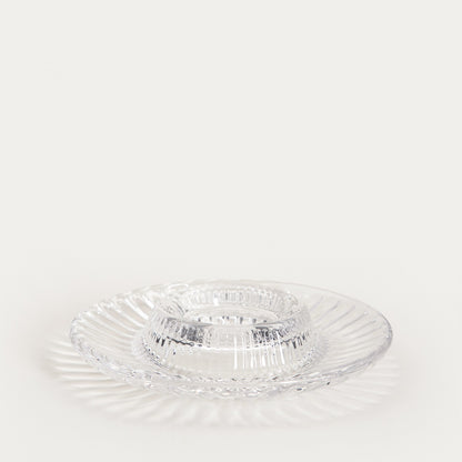 SEGGY Glass Egg Tray Set for Serving Eggs - 2 Pieces