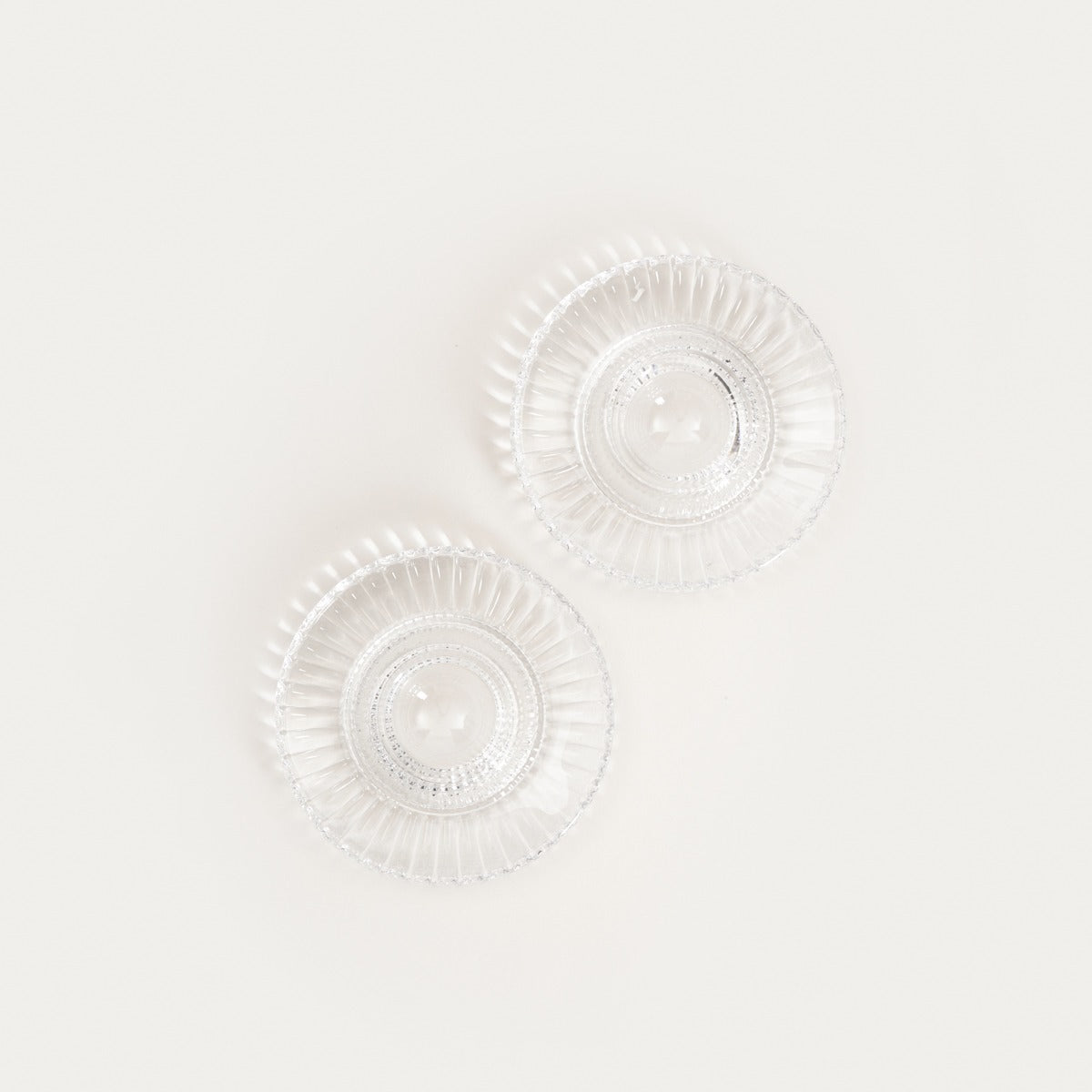 SEGGY Glass Egg Tray Set for Serving Eggs - 2 Pieces