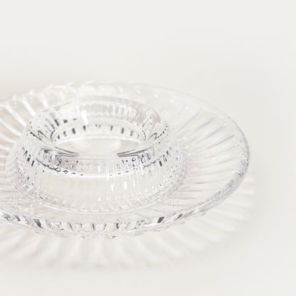 SEGGY Glass Egg Tray Set for Serving Eggs - 2 Pieces