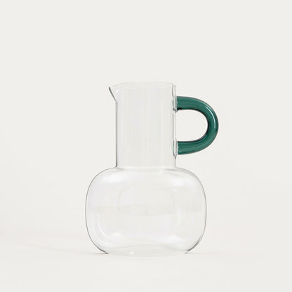 FLUFF Pitcher with Inflatable Handle | 2.7L Borosilicate Glass Jug