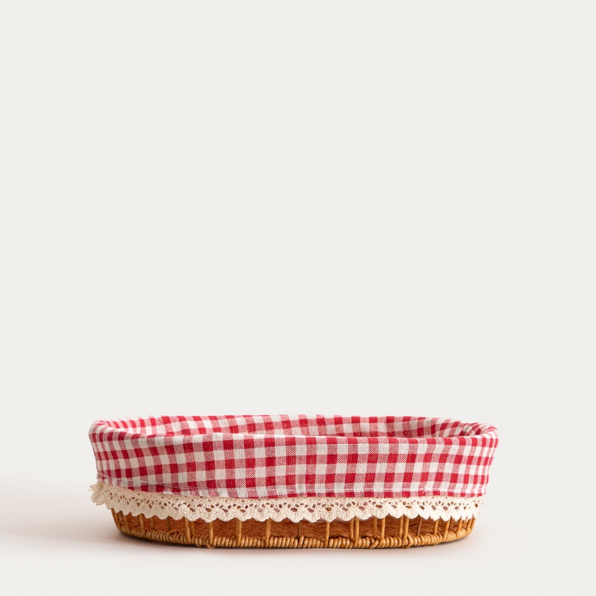 PERLOTTE Checked Kitchen Basket 32x25 cm