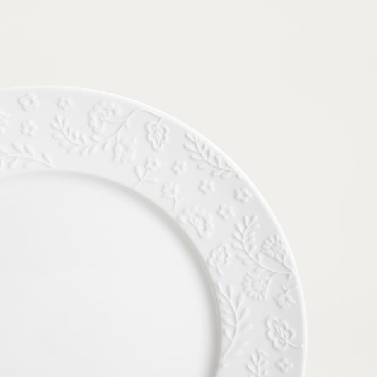 BENO White Dessert Plate 21 cm Porcelain