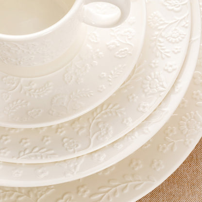 BENO White Dessert Plate 21 cm Porcelain