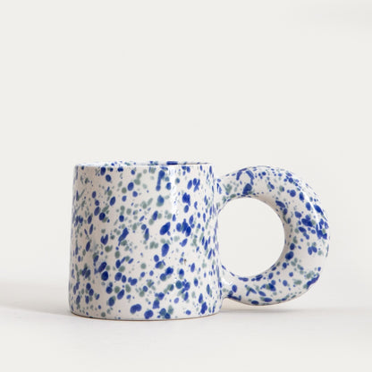 Morne Spotted Navy Blue Ceramic Mug 0.3L