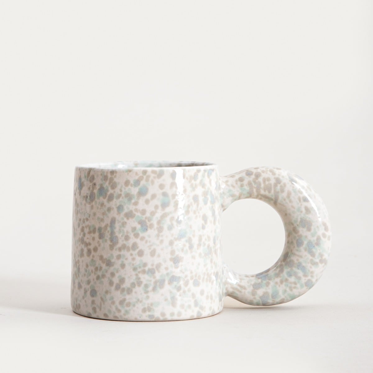 MORNE Spotted Grey Ceramic Mug 0.3L