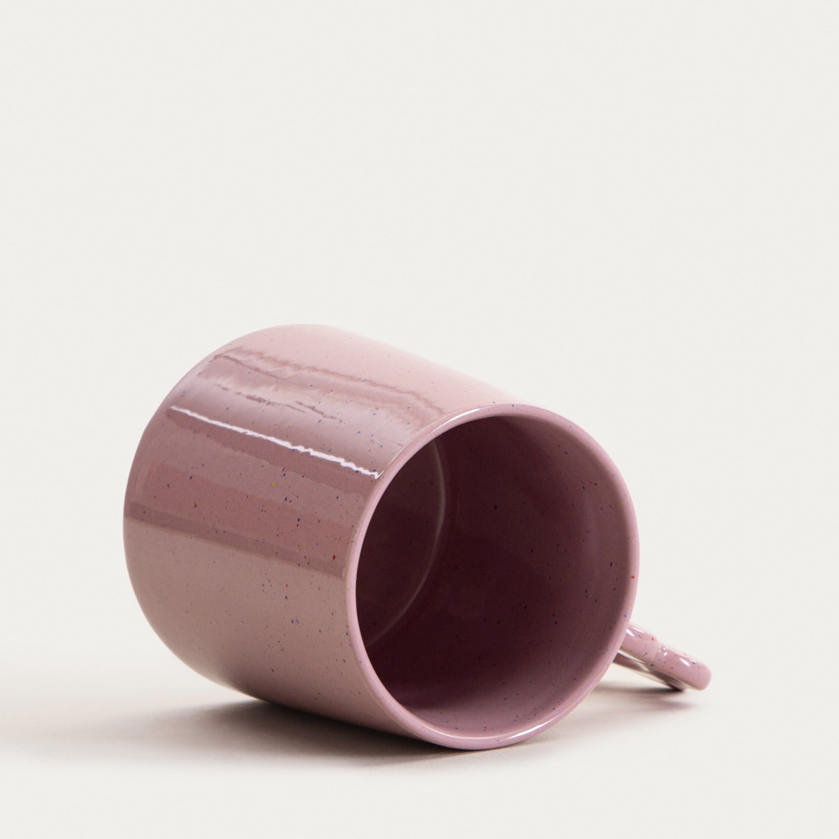 PELMA Purple Ceramic Mug with Flower-Shaped Handle 0.4L