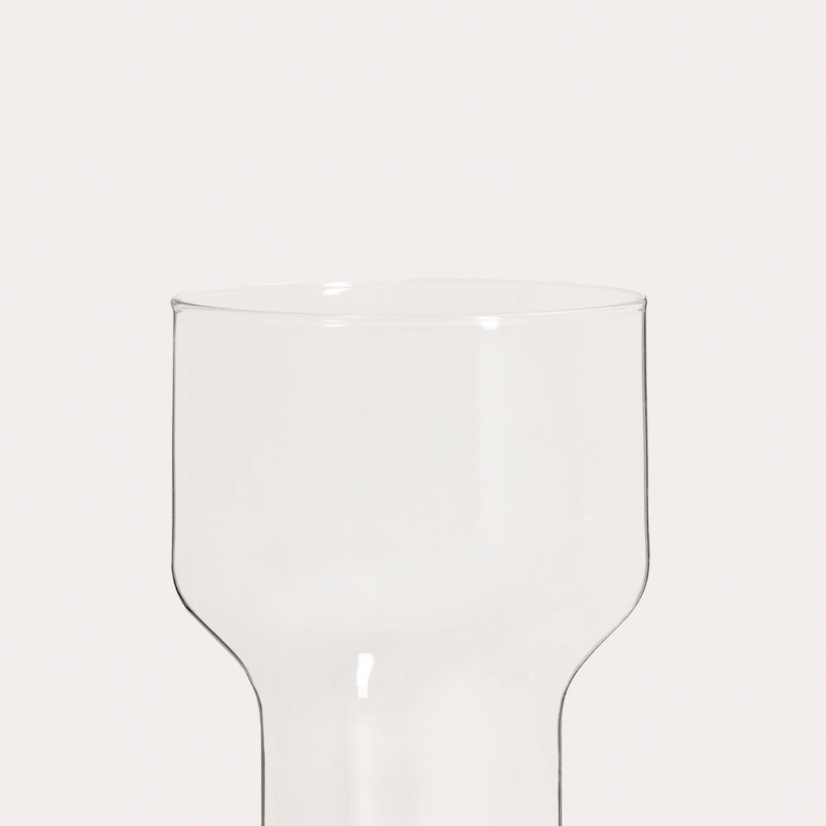 LISSE Tall Glass Mug 0.45L Clear Modern Design
