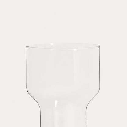 LISSE Tall Glass Mug 0.45L Clear Modern Design