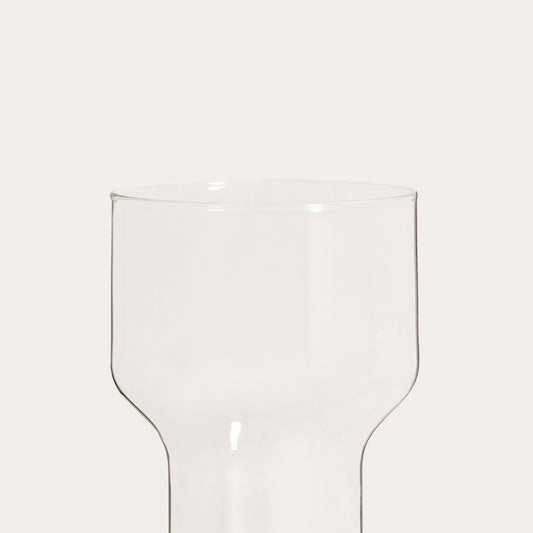 LISSE Tall Glass Mug 0.45L Clear Modern Design