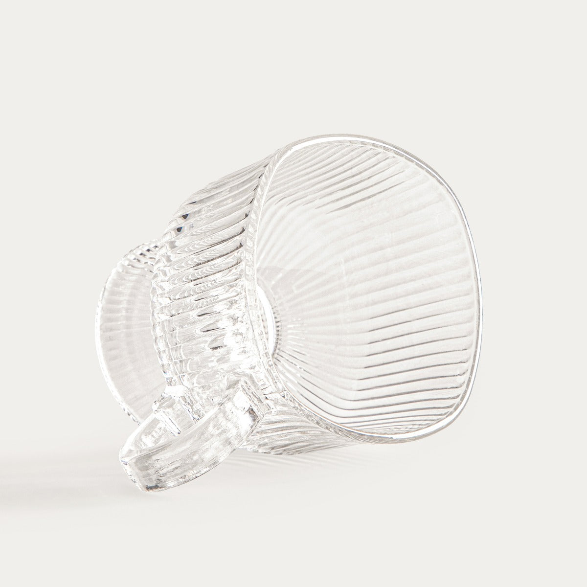 LYNN Fluted Glass Cup with Handle 0.25L