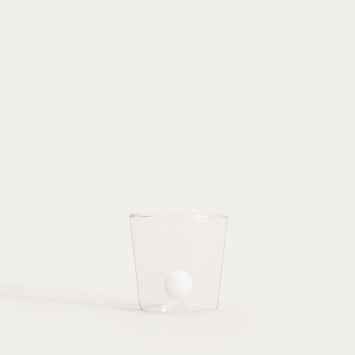 Pallora Glass Mug with White Ball Center 0.3L