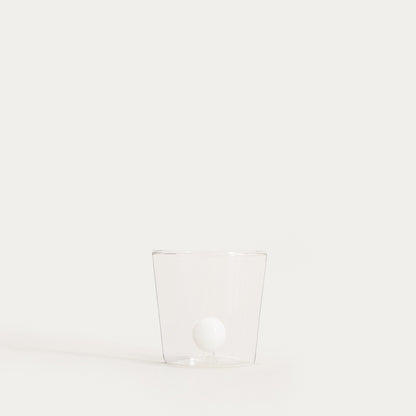 Pallora Glass Mug with White Ball Center 0.3L