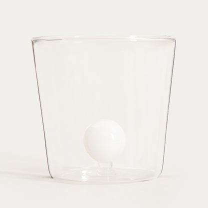 Pallora Glass Mug with White Ball Center 0.3L