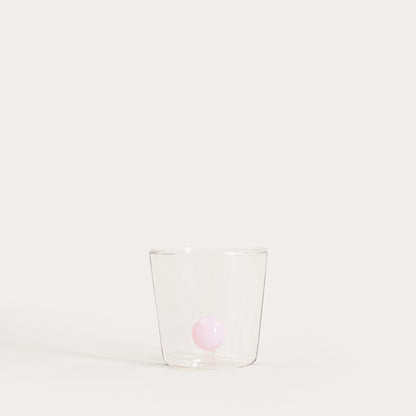 Pallora Glass Mug with Pink Ball Center 0.3L