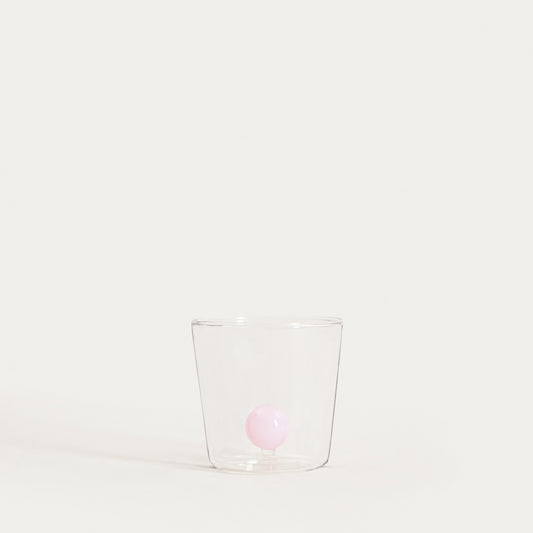 Pallora Glass Mug with Pink Ball Center 0.3L
