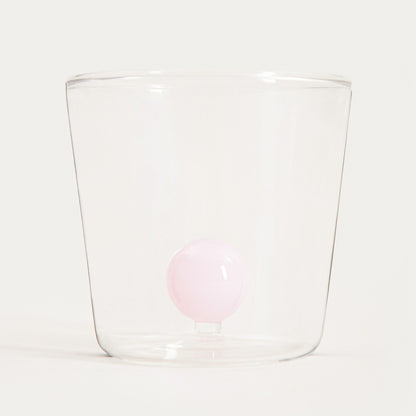 Pallora Glass Mug with Pink Ball Center 0.3L