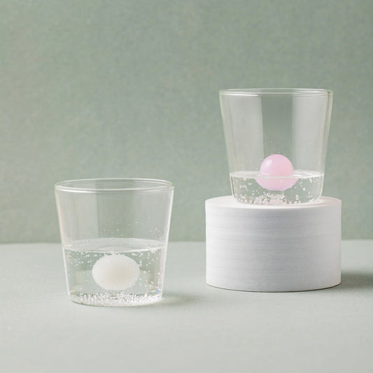Pallora Glass Mug with Pink Ball Center 0.3L