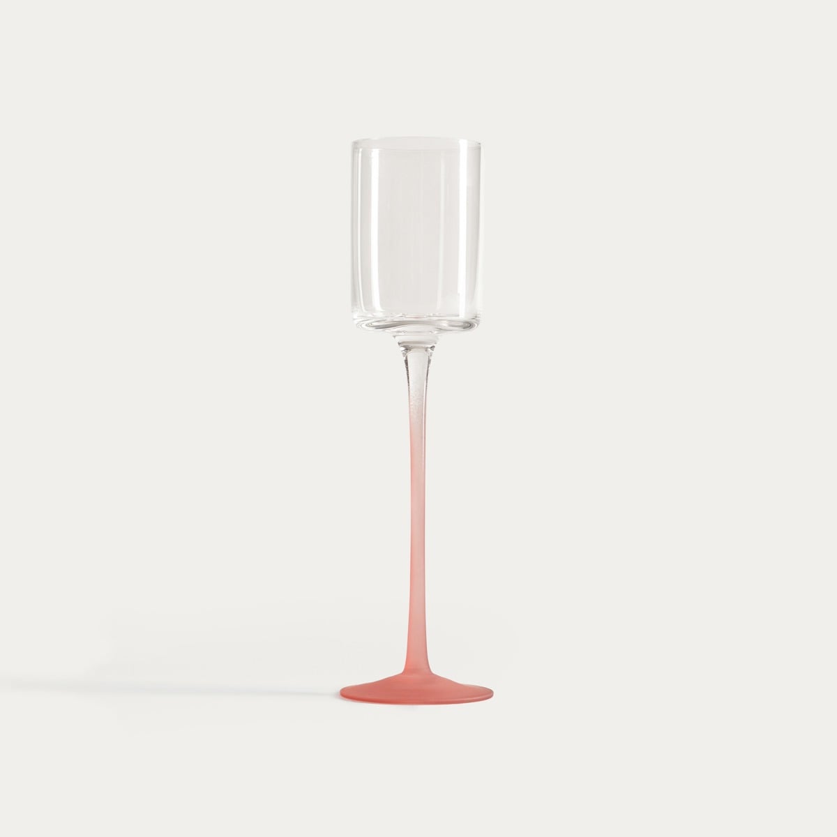 PLANE Glass with Pink Stem 0.1L