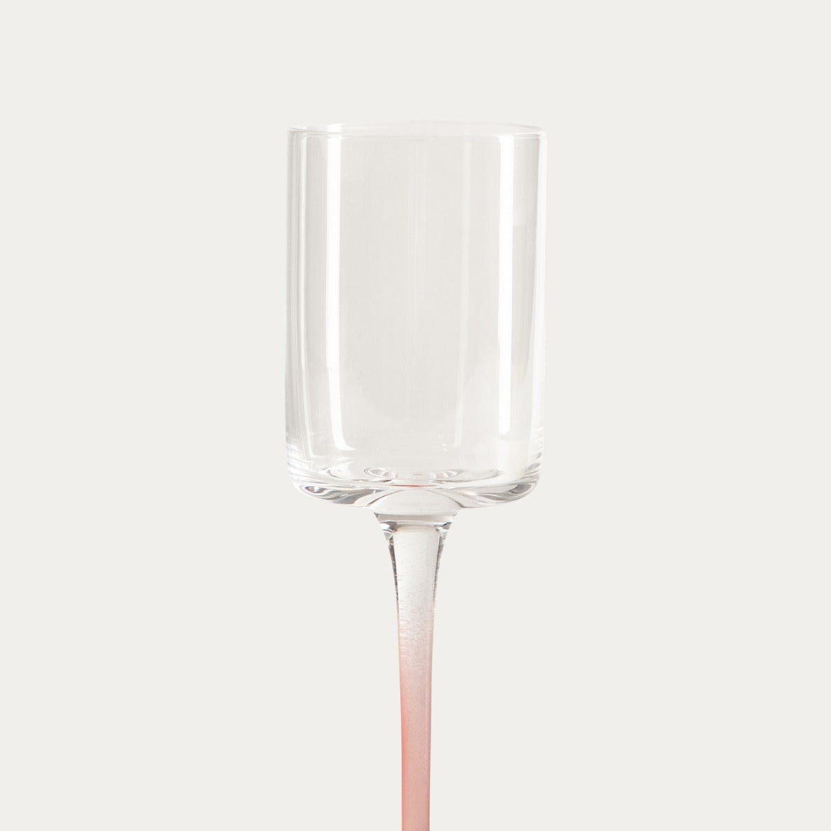 PLANE Glass with Pink Stem 0.1L
