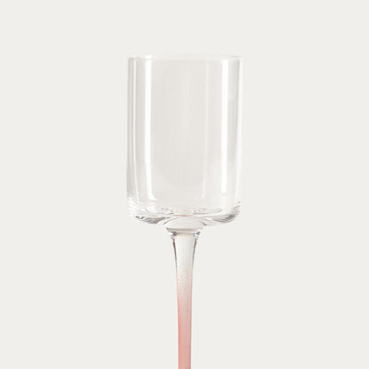 PLANE Glass with Pink Stem 0.1L