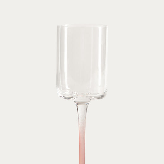 PLANE Glass with Pink Stem 0.1L