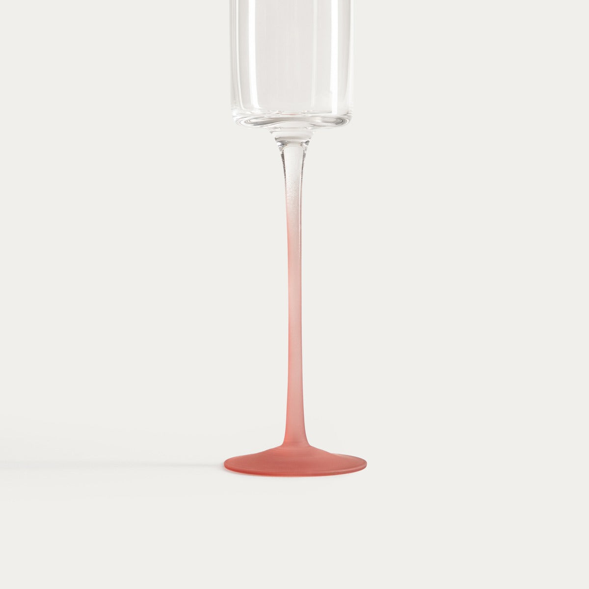 PLANE Glass with Pink Stem 0.1L