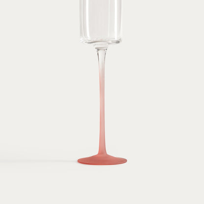 PLANE Glass with Pink Stem 0.1L