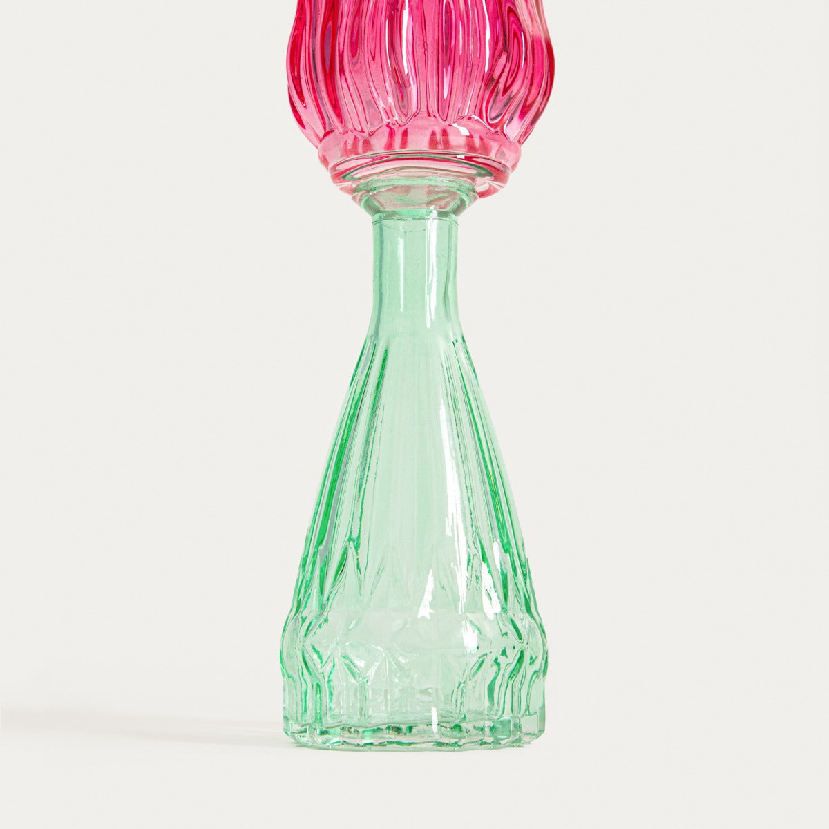 DALY Glass Flower Candle Holder for Tealight Candles