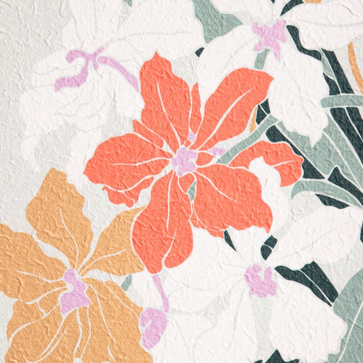 SAARO Picture with Hibiscus Flowers 40x50x2cm