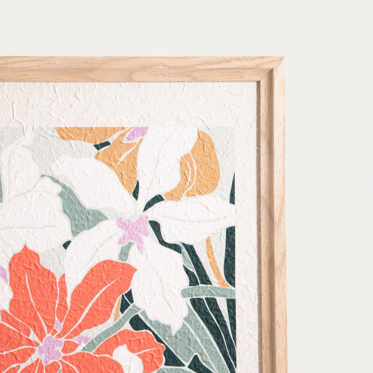 SAARO Picture with Hibiscus Flowers 40x50x2cm