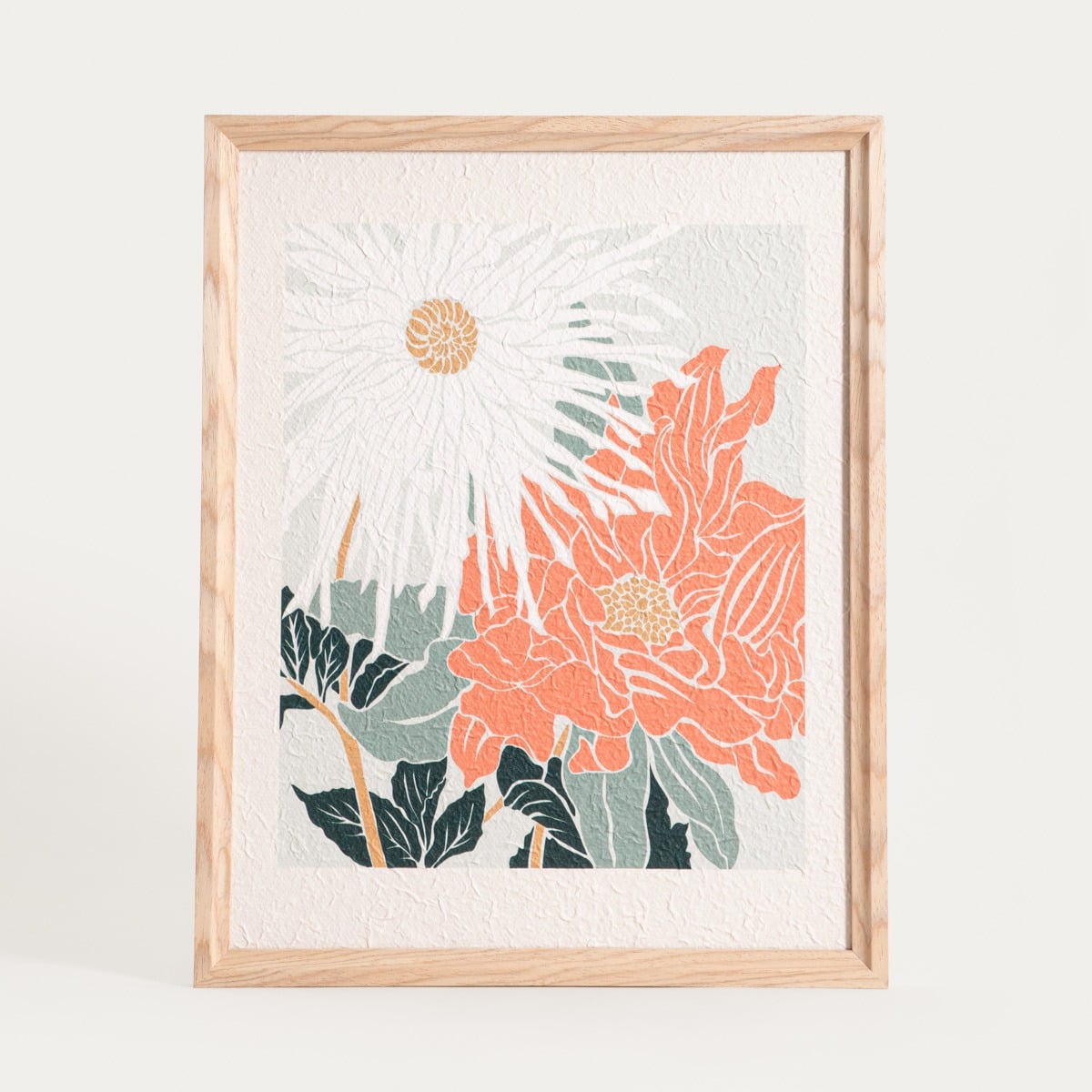 SAARO Abstract Floral Picture 40x50x2cm Wall Decoration