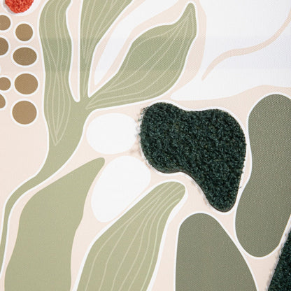 Image SAARO Abstract Flowers and Leaves Wall Art 38x58x3 cm