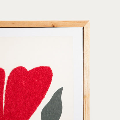Image SAARO Abstract Plant Motif Wall Art 38x58x3 cm