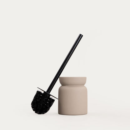 WC brush ELVIA Taupe Toilet Brush - Durable Bathroom Cleaning Tool