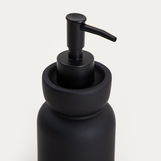 ELVIA Black Soap Dispenser - 0.8L Capacity