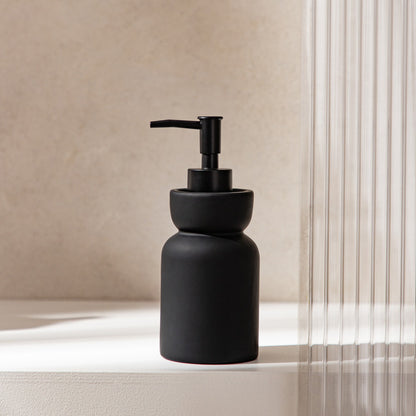 ELVIA Black Soap Dispenser - 0.8L Capacity