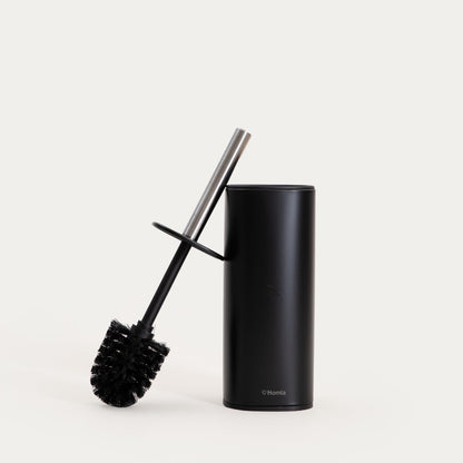 WC brush LINEA MAT Black Toilet Brush with Closed Container