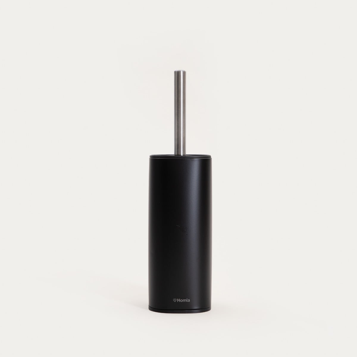 WC brush LINEA MAT Black Toilet Brush with Closed Container
