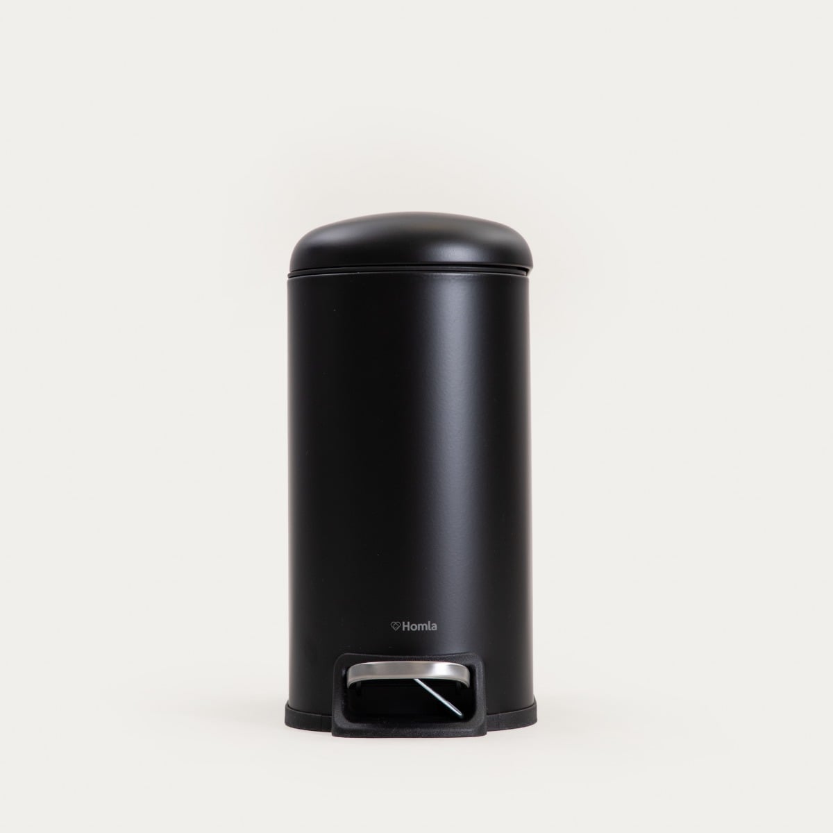LINEA MAT Black Bathroom Hamper with Pedal Mechanism