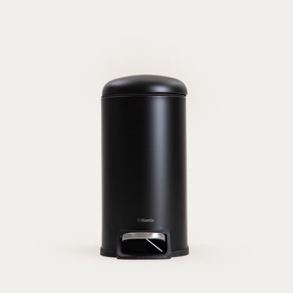 LINEA MAT Black Bathroom Hamper with Pedal Mechanism