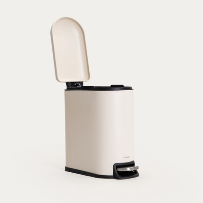 LINEA MAT Bathroom Hamper Beige - Compact & Hygienic