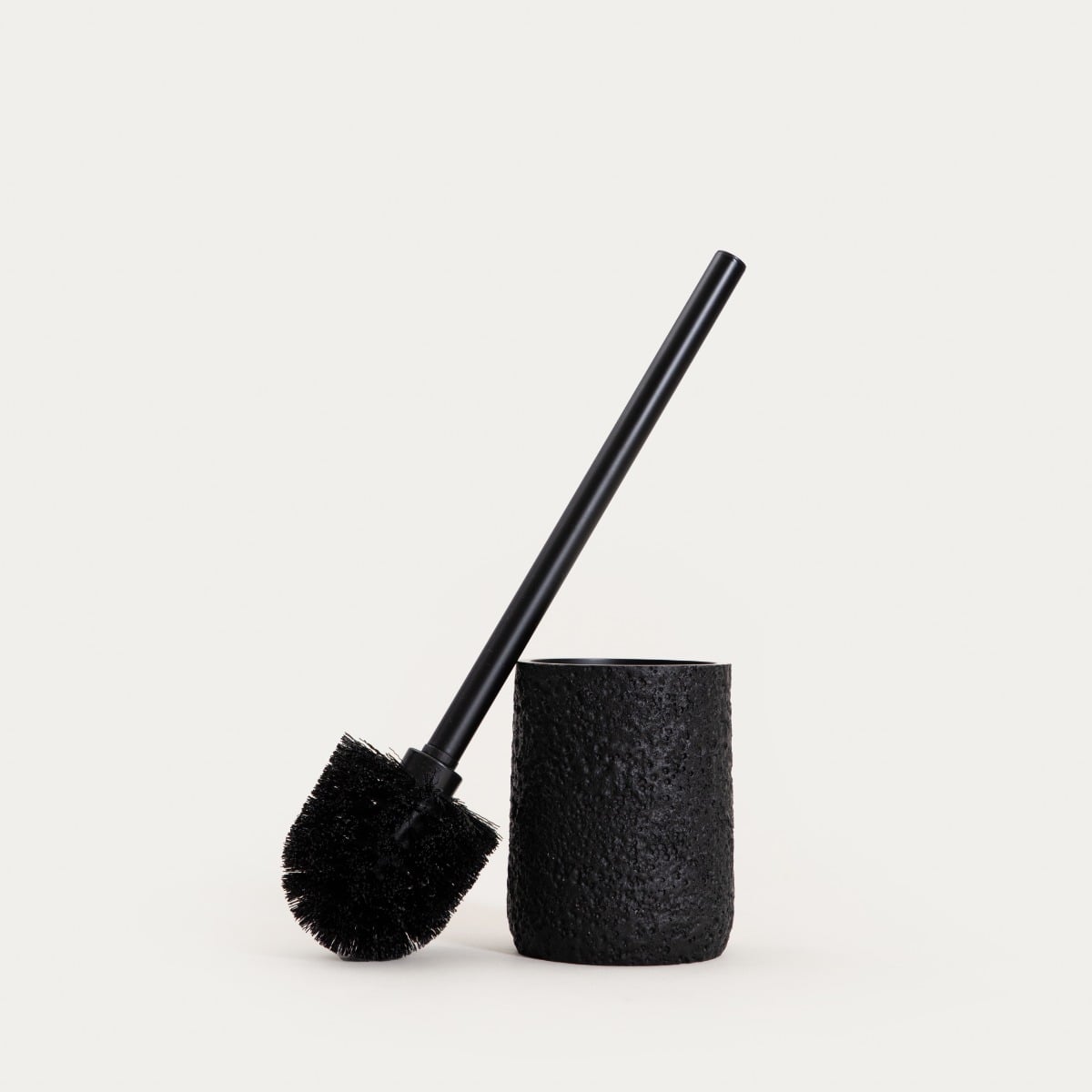 WC brush VOLCANO Black Toilet Brush with Stable Polyresin Base