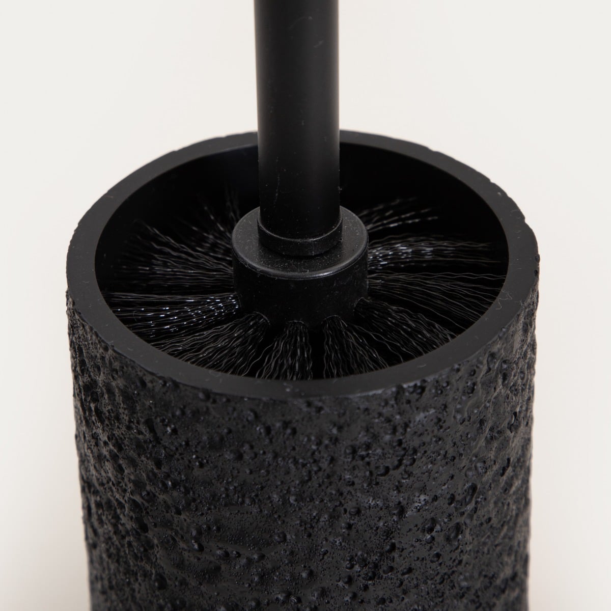 WC brush VOLCANO Black Toilet Brush with Stable Polyresin Base