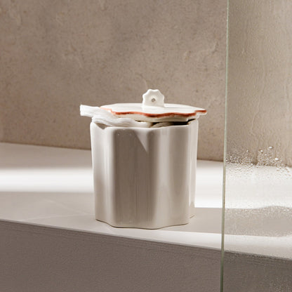 MUSSEL Ceramic Storage Box for Cotton Wools