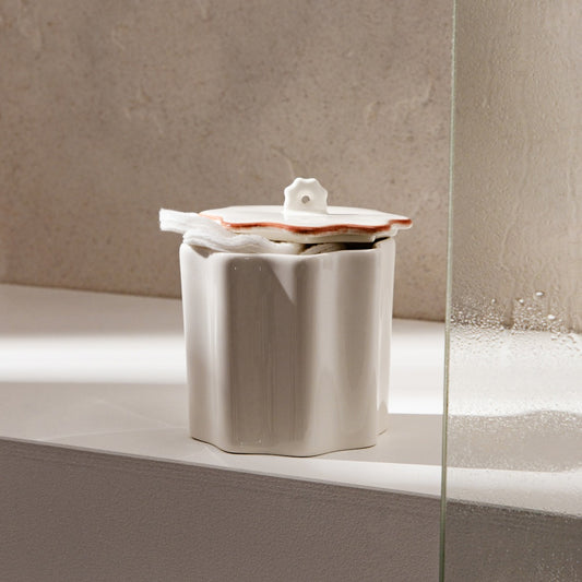 MUSSEL Ceramic Storage Box for Cotton Wools